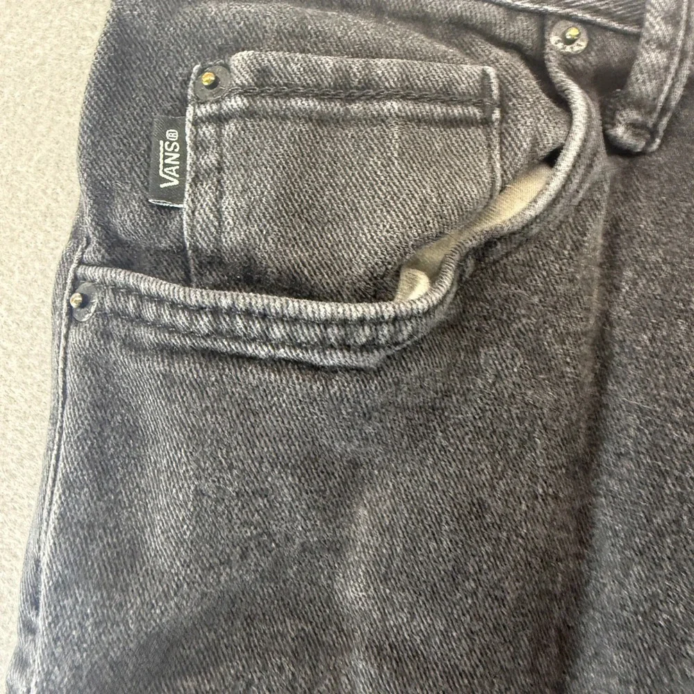 Vans Mens Faded Black Straight Leg Denim Jeans 32x30